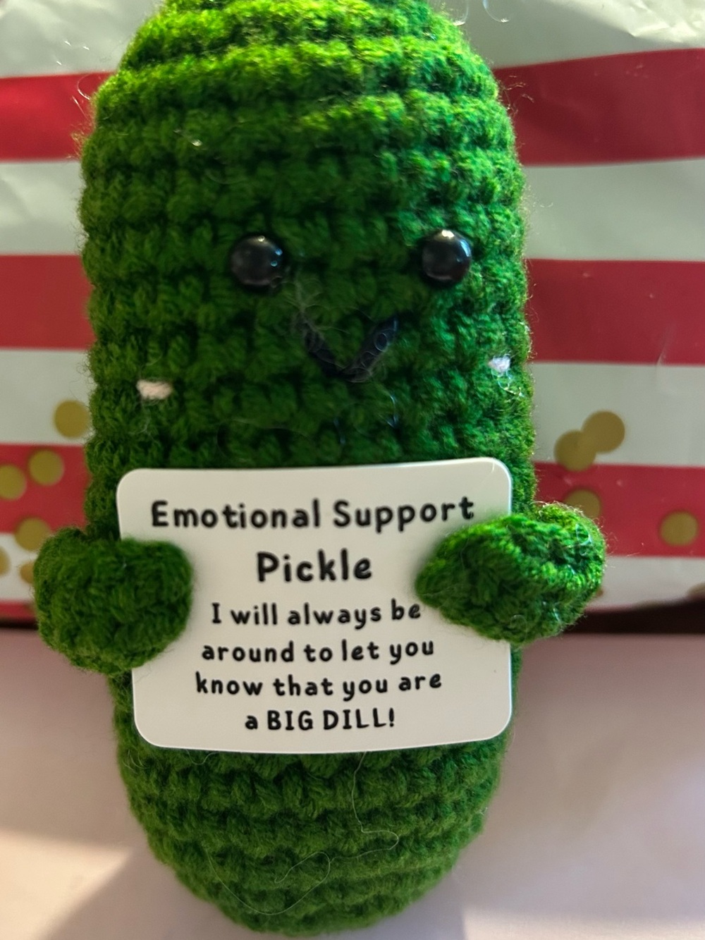 Emotional Support Pickle Plush Toy - Green